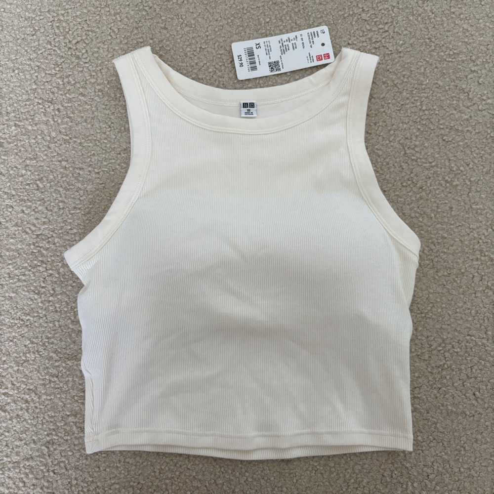 NWT Uniqlo Off-White Tank Top